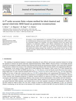 A 4-order accurate finite volume method for ideal classical and special relativistic MHD based on pointwise reconstructions
